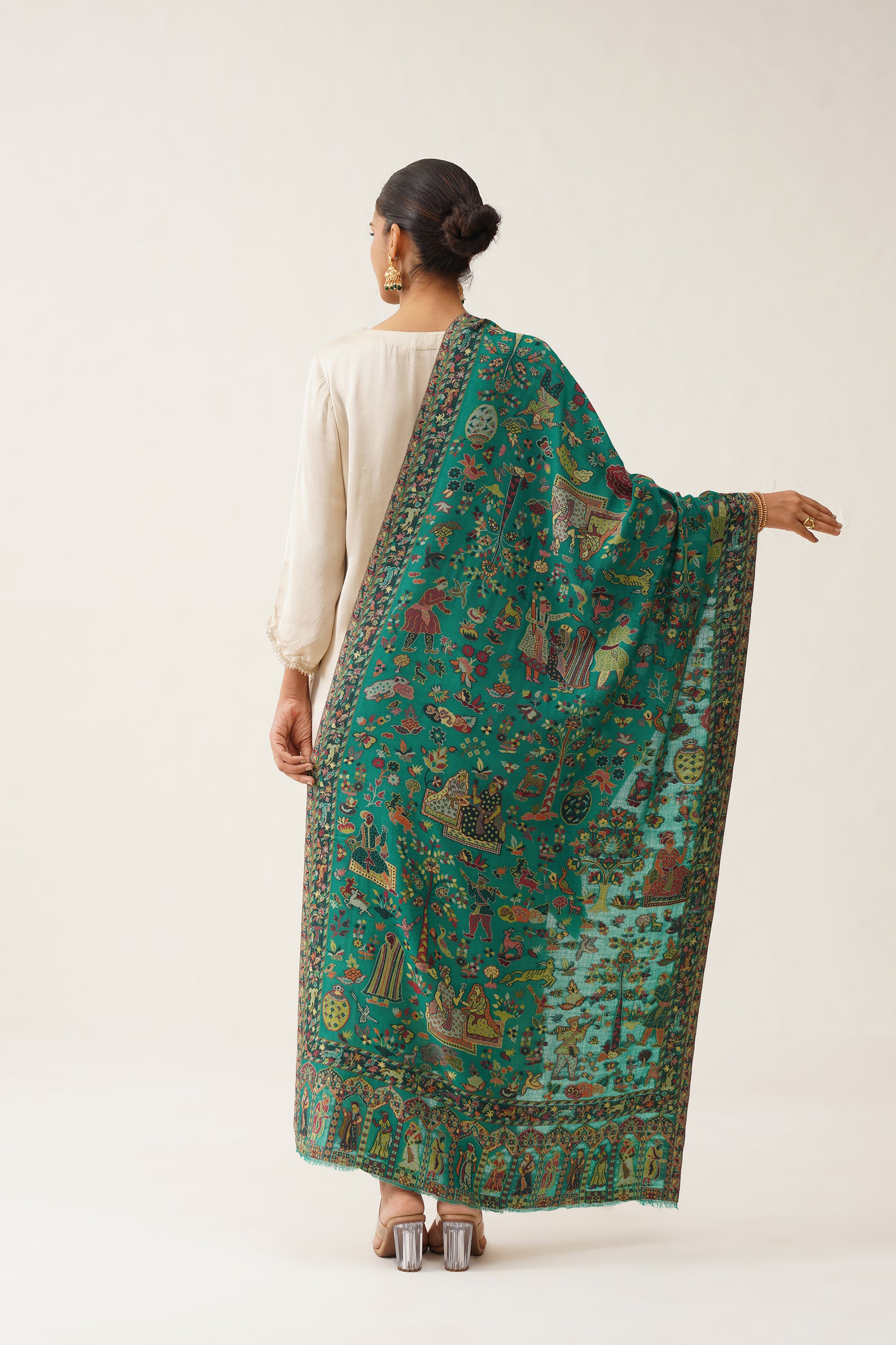 Green Kaani Women Shawl