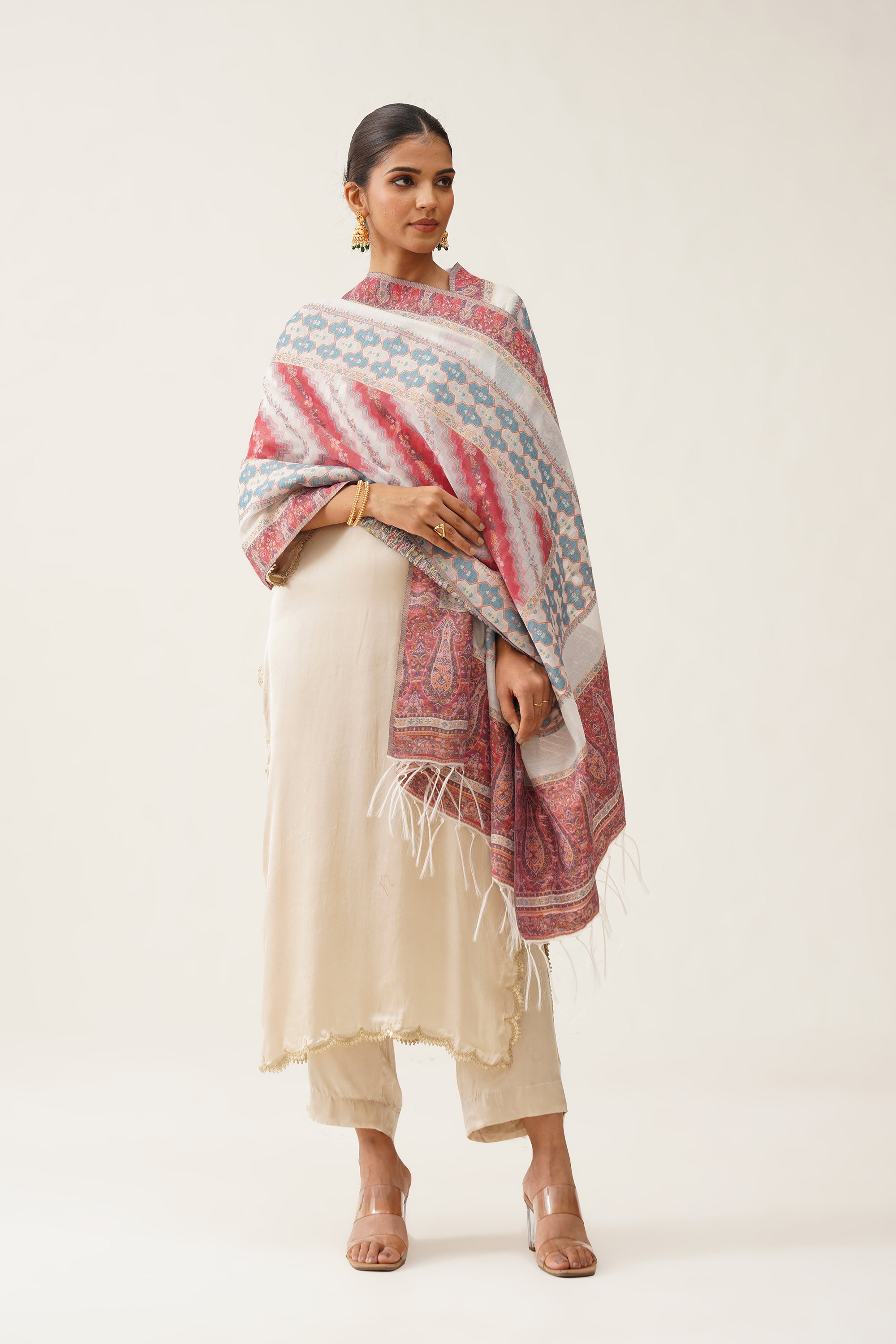 Mallika Kaani Dupatta With Tassels